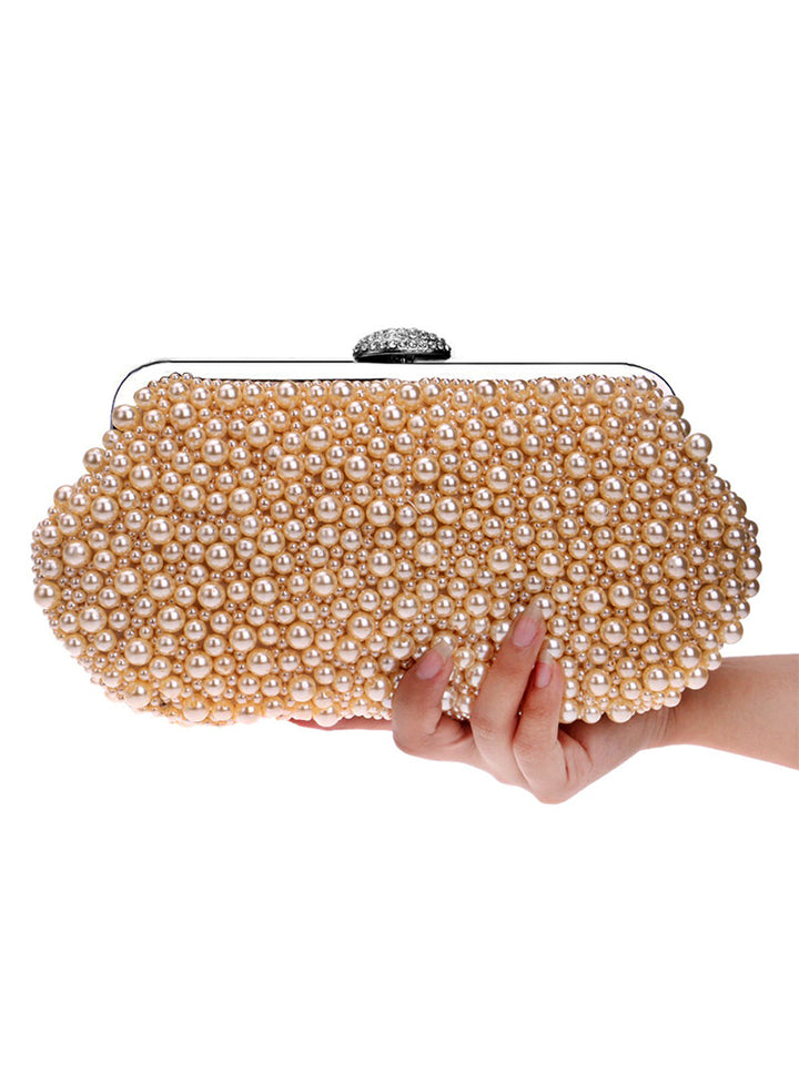 All Over Pearl Pouch Clutch Wedding Evening Bag