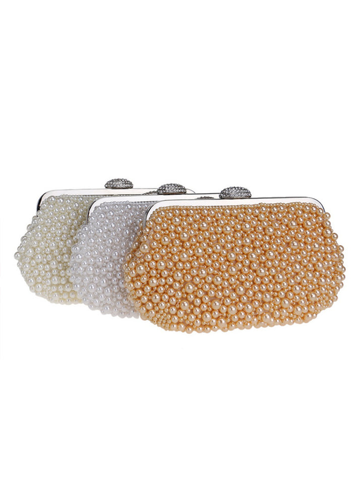 All Over Pearl Pouch Clutch Wedding Evening Bag