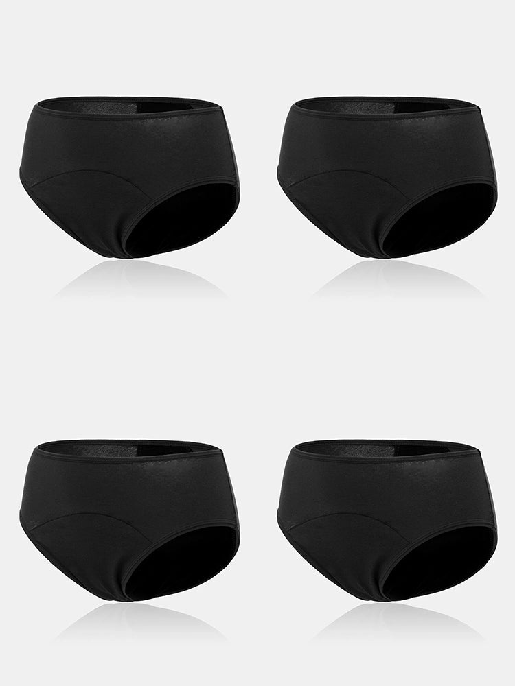 4-Pack Women's Seamless Low Waist Period Panties