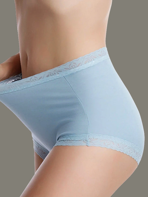 3-Pack Seamless High Waist Cotton Breathable Panties