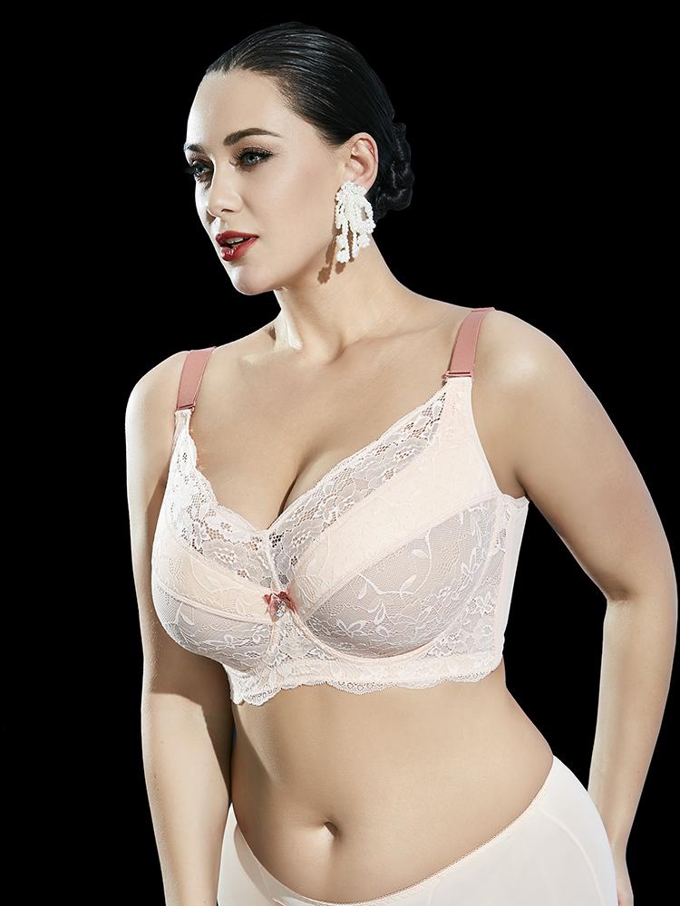 Lace Full Coverage Side Support Minimizer Bras