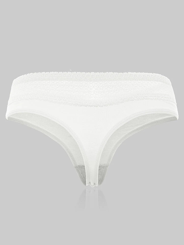 4-Pack Cotton Sexy Lace Thongs