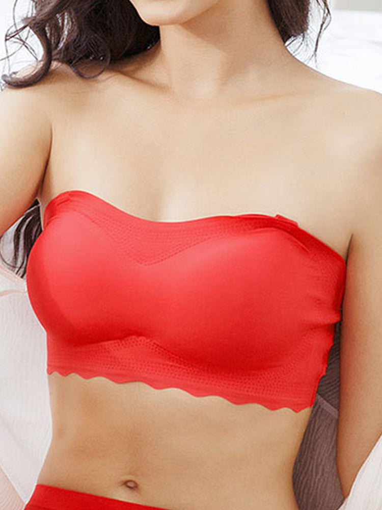 Wireless Breathable Convertible Bra with Removable Staps
