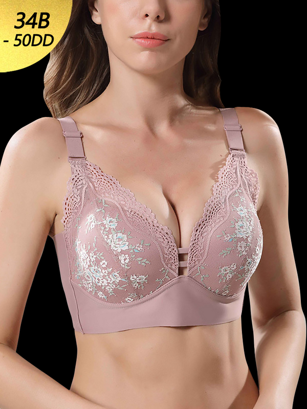 Side Support U-back Minimizer Bras