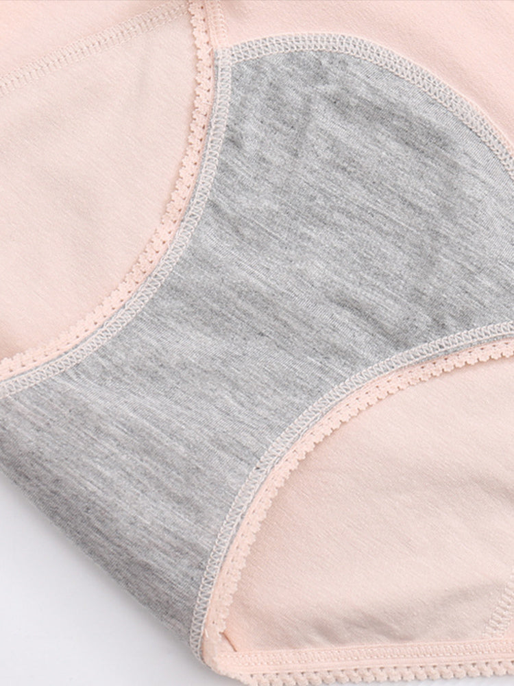 3-Pack Women's Cotton Leak-Proof Menstrual Panties