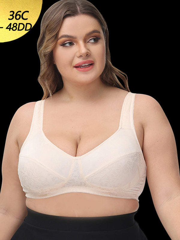 Women's Graceful Print Full Coverage Wireless Bra