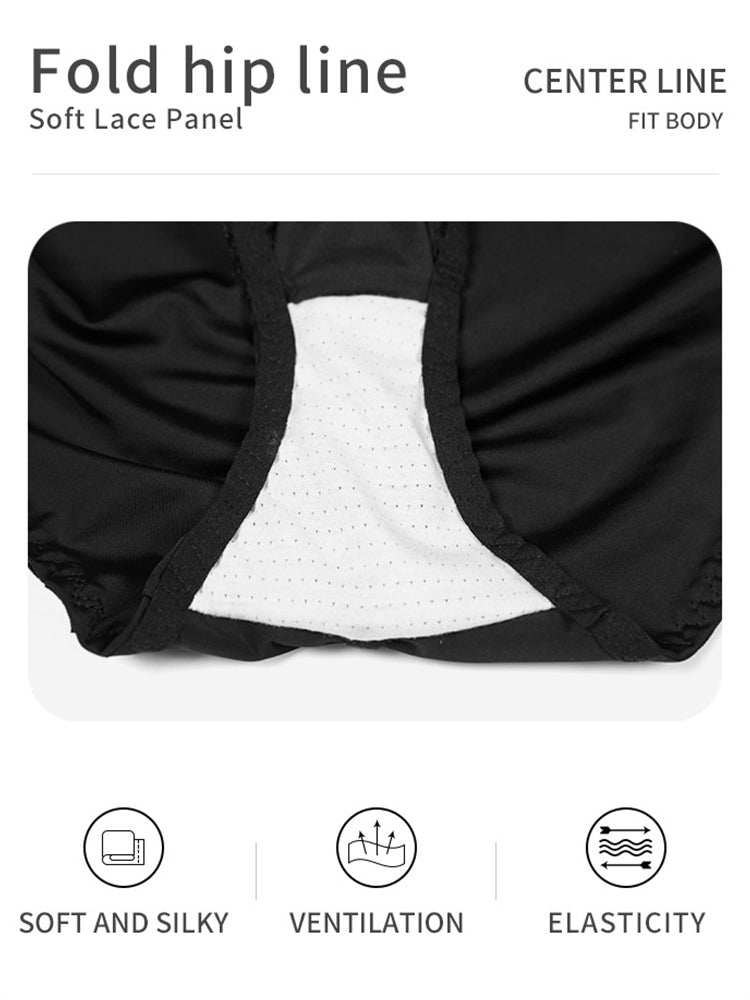 Breathable Lace High Waist Control Padded Hip Lifter Shorts