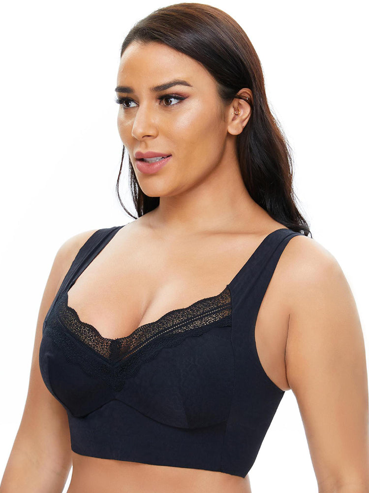 Wide Straps Wireless Soft Sweat-absorbing Bras