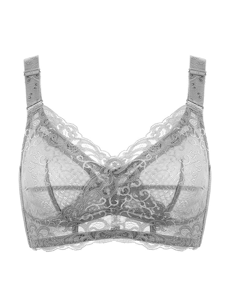 Comfort Lace Minimizer Full Cup Wireless Bra