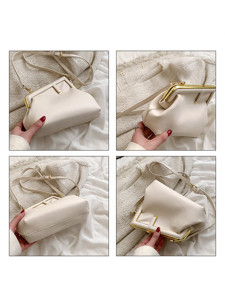 Women's Soft Leather Clutch Purse Crossbody Bags with Removable Strap