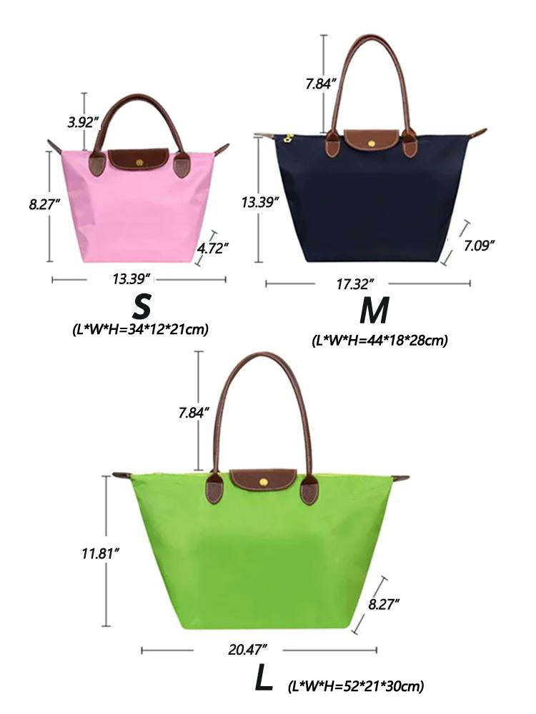 Water Resistant Light Weight Nylon Tote Bag Handbag