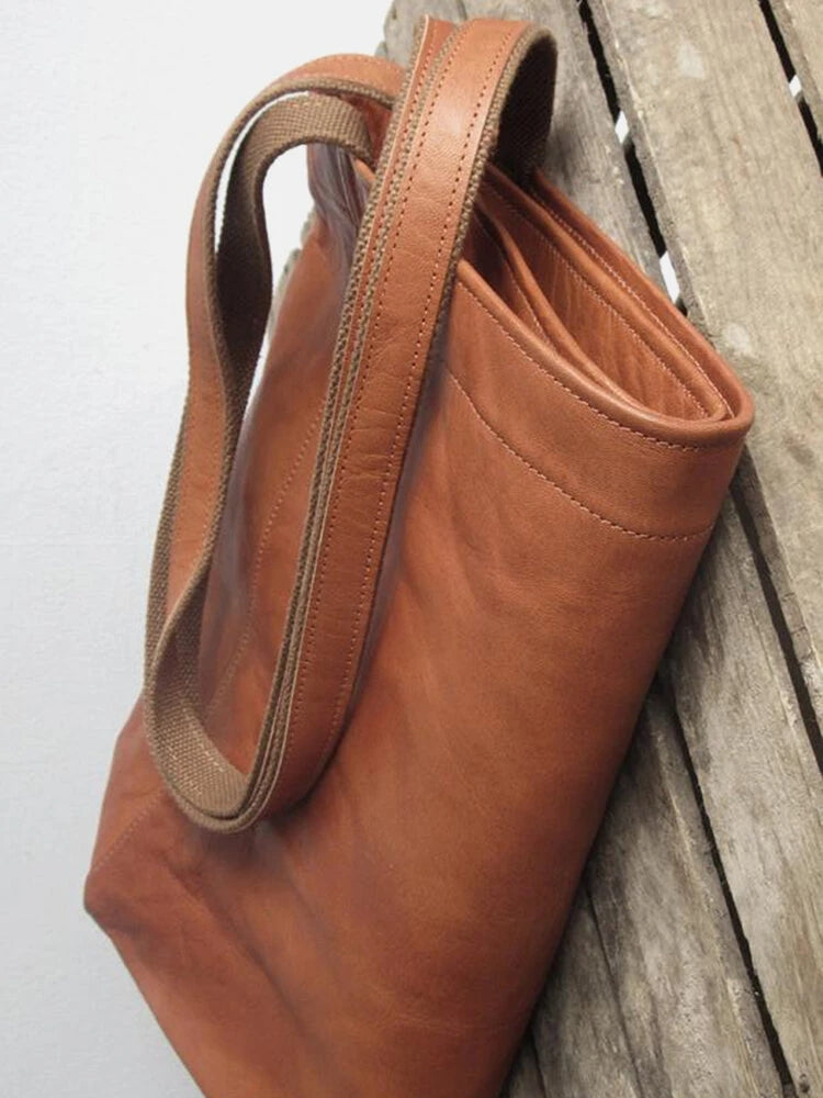 Women's PU Leather Oversized Handbags Shoulder Bag