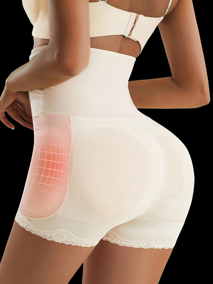 Plus Size Tummy Control Front Closure Hip& Butt Lifting Shorts
