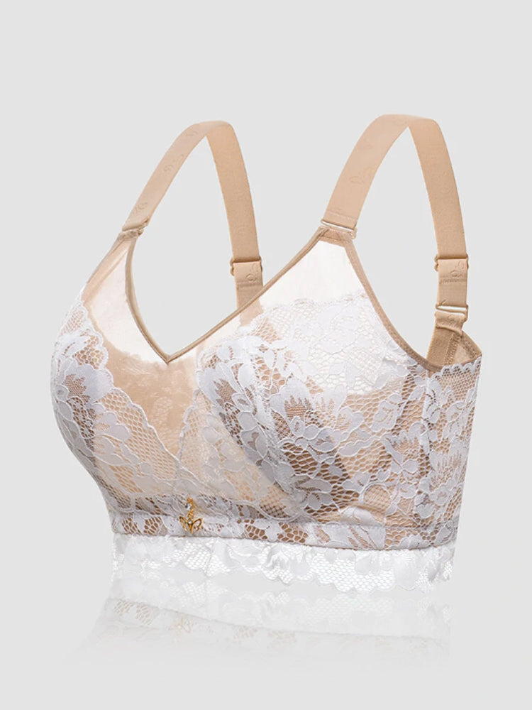 Breathable Lace Rabbit Ear Minimizer Bras