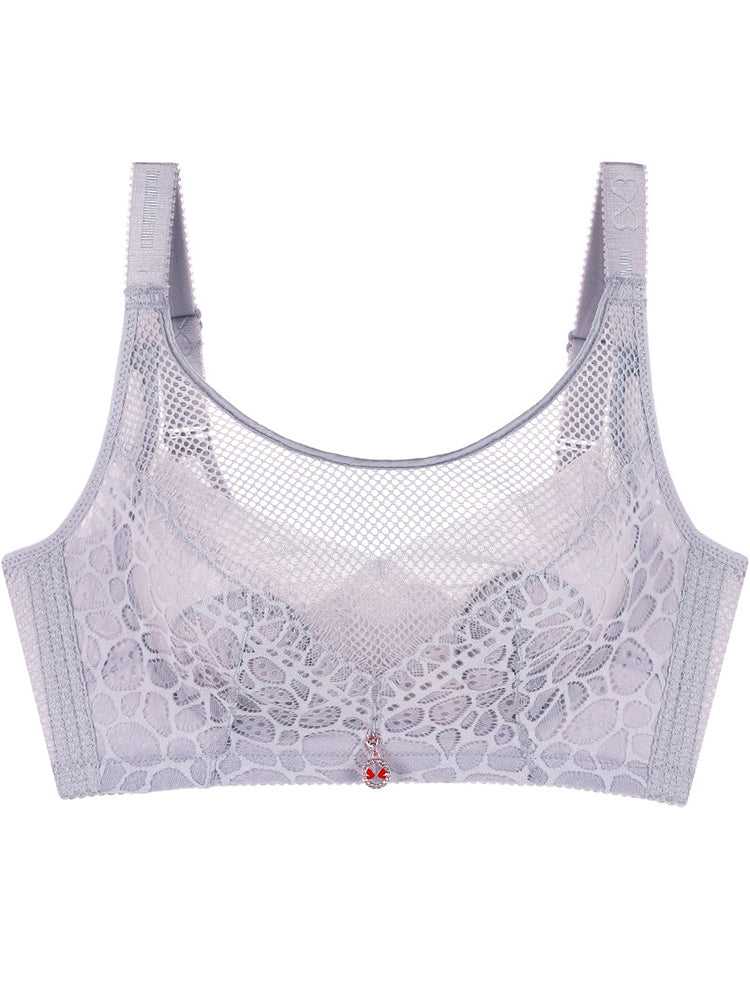 Sexy Breathable Thin Lace Wireless Bra