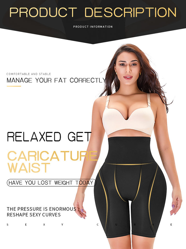 Sexy High-Waist Tummy Control Enhance Butt Padded Shaping Shorts