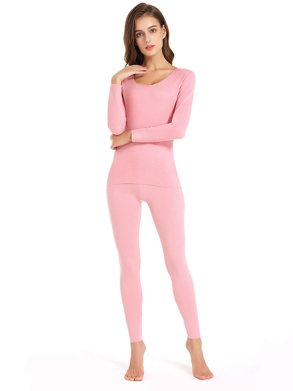 Winter Slim Soft Fleece Seamless Thermal Sets