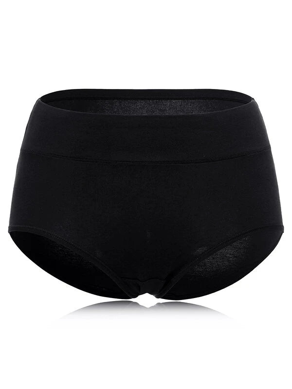 4-Pack Soft Cotton Solid Color Seamless Panties