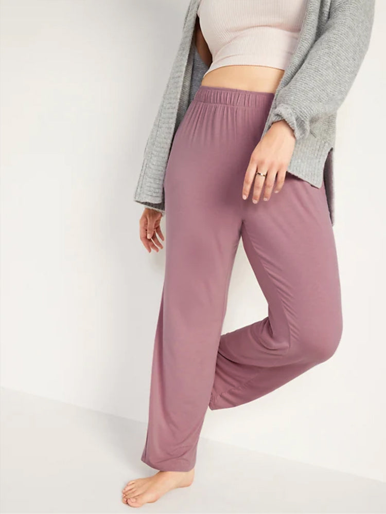 Women Modal Lounge Wide Leg Pants Soft Pajama Bottoms