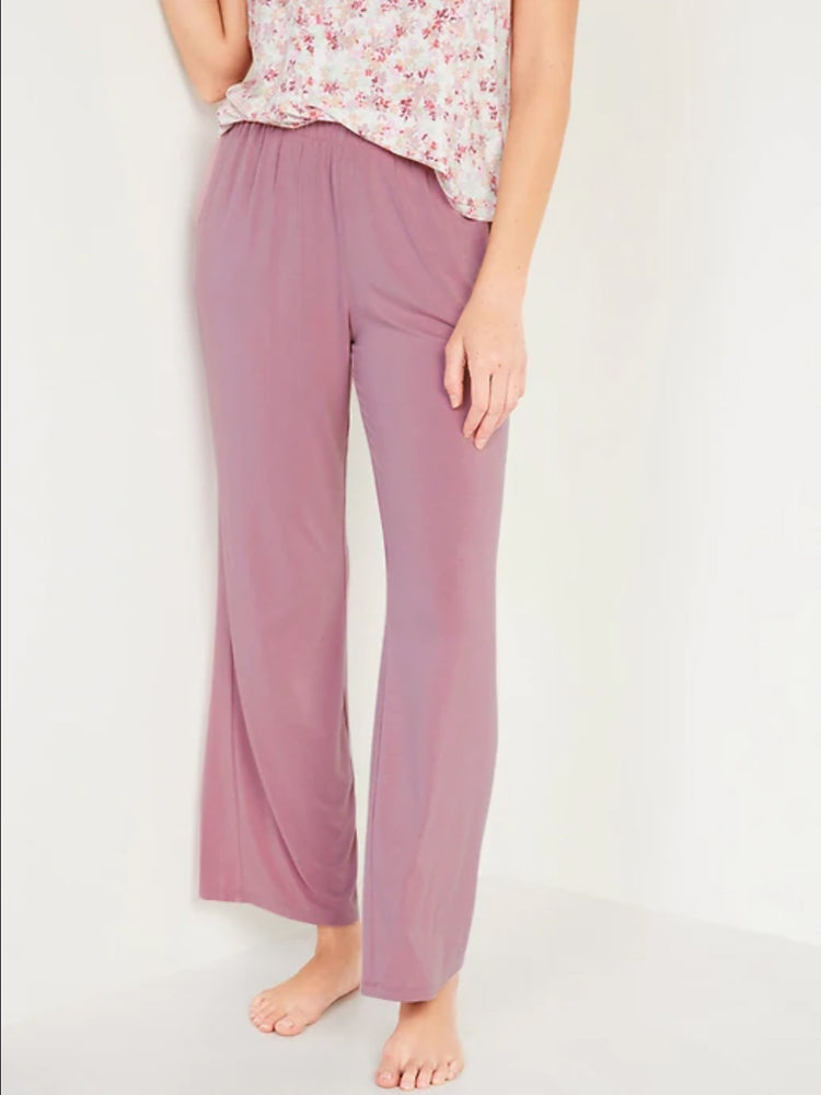 Women Modal Lounge Wide Leg Pants Soft Pajama Bottoms