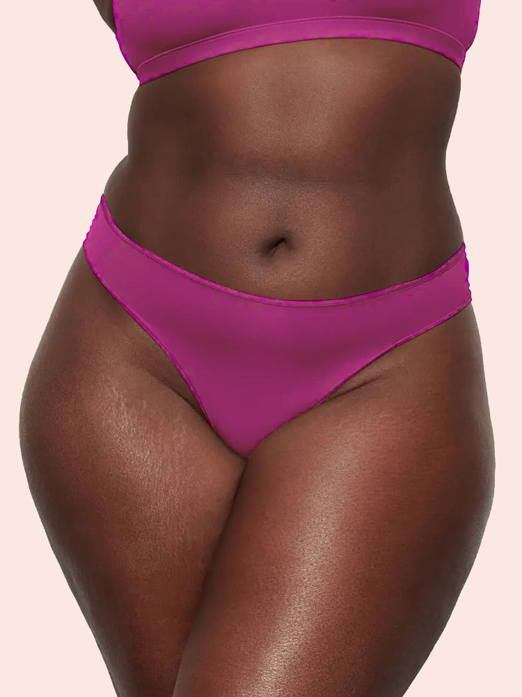 4-Pack Invisible Ice Silk Sexy G-Strings Panties
