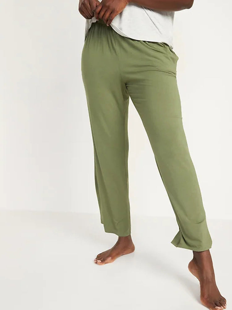 Women Modal Lounge Wide Leg Pants Soft Pajama Bottoms