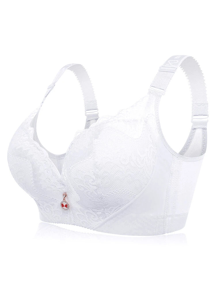 Push Up Lace Embroidery Padded Cup Underwire Bras