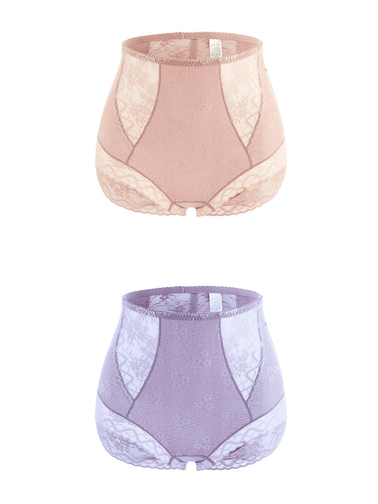2-Pack Lace Full Coverage Shape Breathable Panty