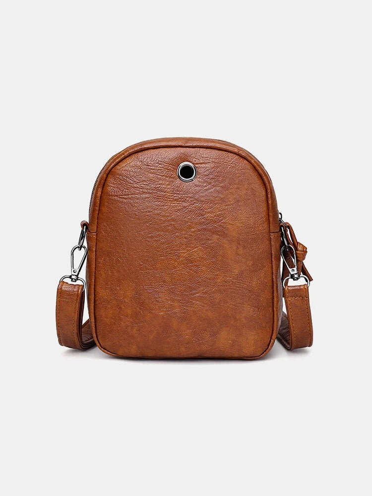 Women Earphone Hole Anti-theft Crossbody Bag Shoulder Bag