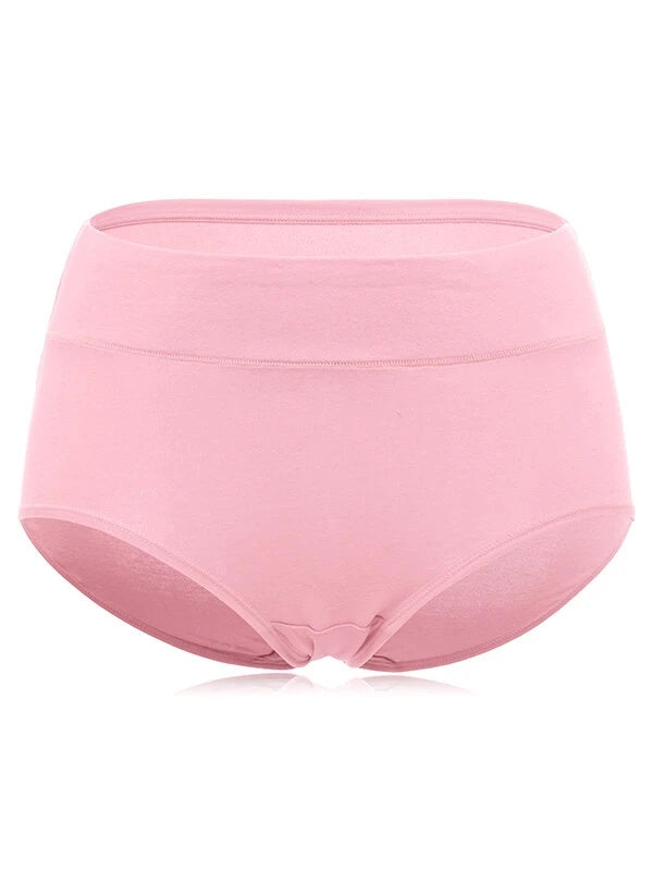 4-Pack Soft Cotton Solid Color Seamless Panties