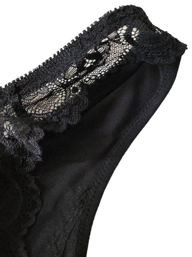 Breathable Lace Front Close Wire-free Bra