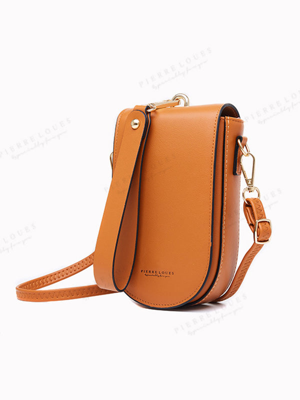 Mini Messenger Shoulder Crossbody Handbag PU Leather Wallet
