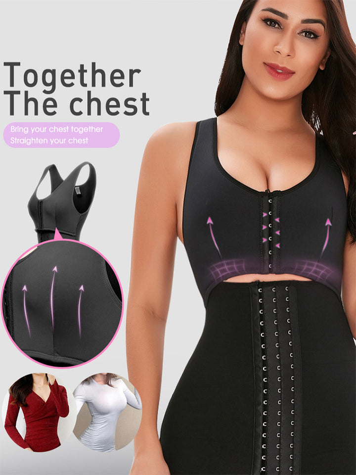 Tummy Control Full Body Shaper Waist Trainer Bodysuit