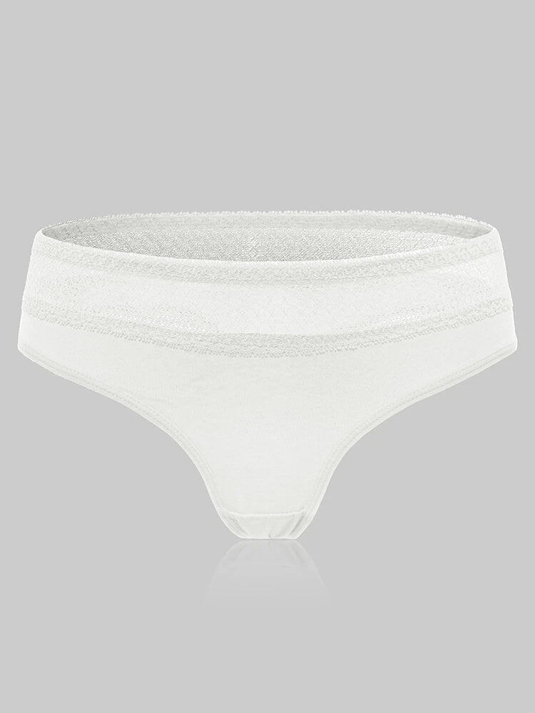 4-Pack Cotton Sexy Lace Thongs