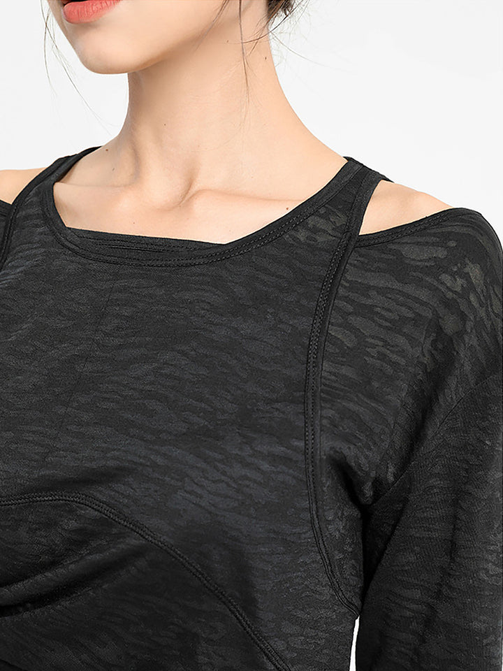 Long Sleeve Lightweight Yoga Compression Workout Tops Athletic Wear Shirts