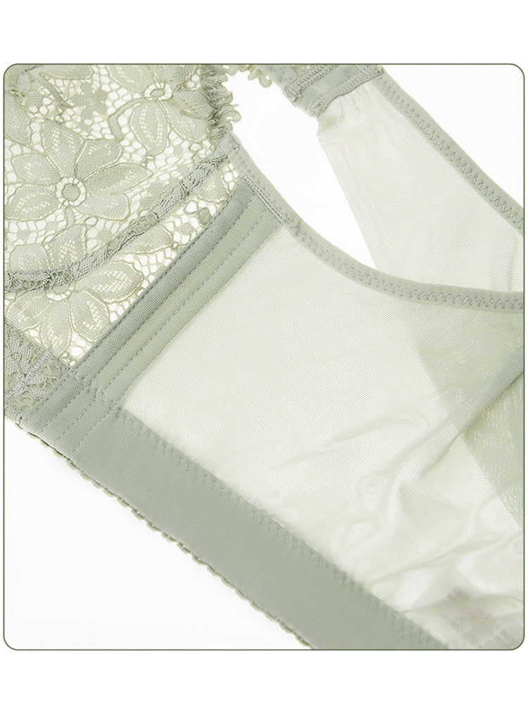 Women's Lace Floral Breathable Non-padded Bras