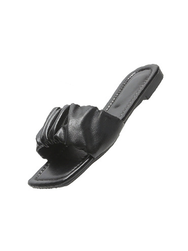 Women's Summer Open Toe Slip Flat Sandals
