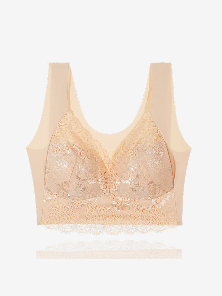 Lace Seamless Soft Sleep Bra without Underwire