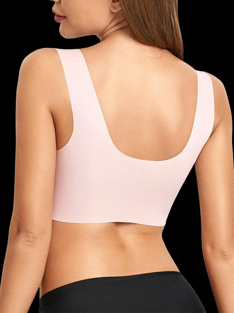 Women Cotton Breathable Seamless Straps Lounge Bras