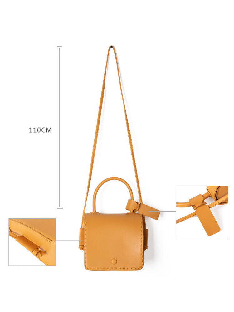 Women's Solid Color Vintage PU Leather Crossbody Bags
