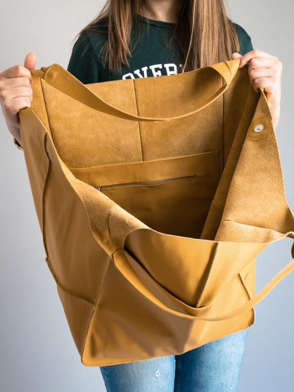 Women's Waterproof Large Capacity PU Leather Tote Shoulder Bags