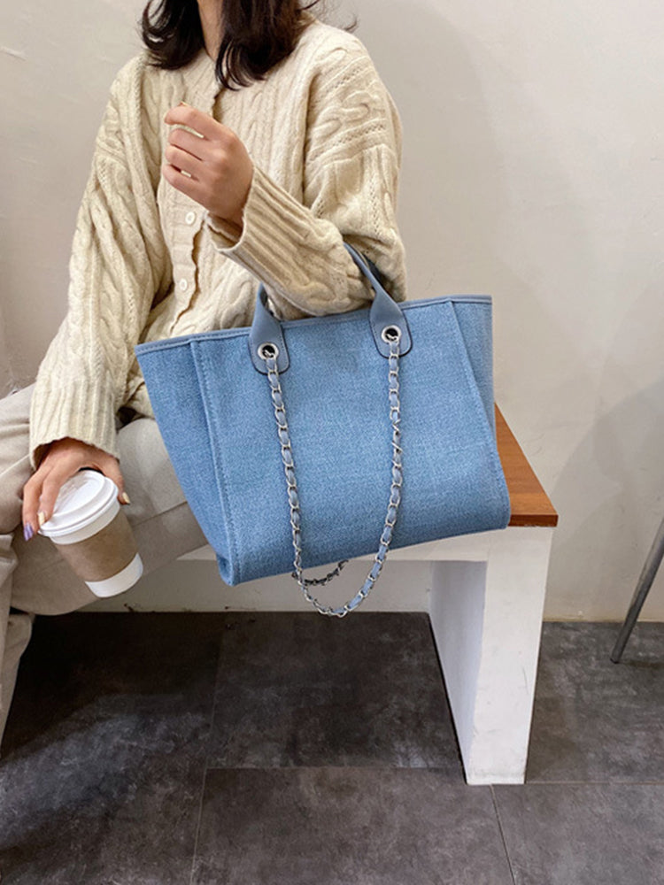 Women's Laptop Tote Bag Canvas Large Capacity Shoulder Bags