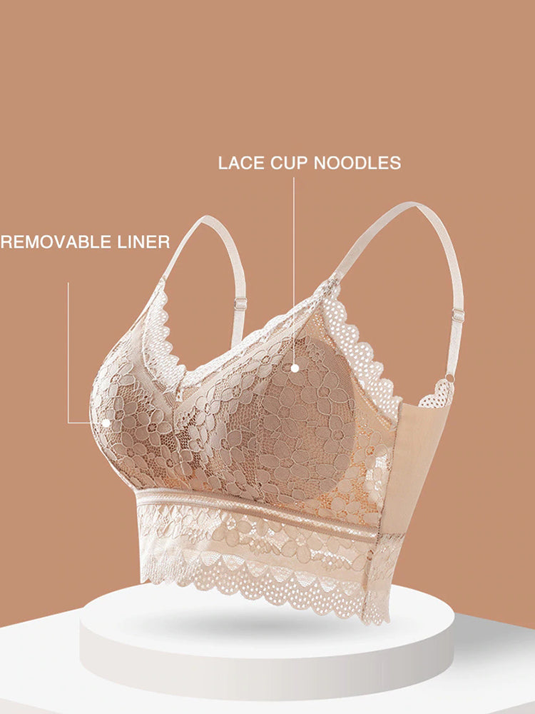Ultra Soft Sexy Racerback Wirefree Lace Bra