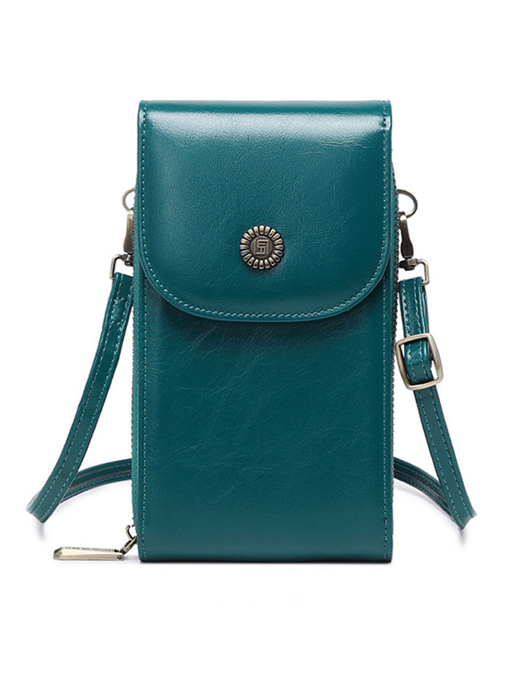 Women's PU Leather RFID Flap Wallet Clutch Organizer