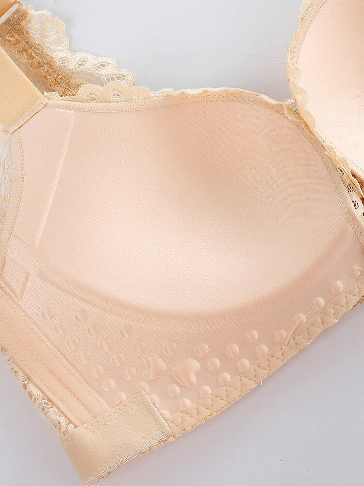 Beauty Back Breathable Sexy Front Close Wire-free Bra