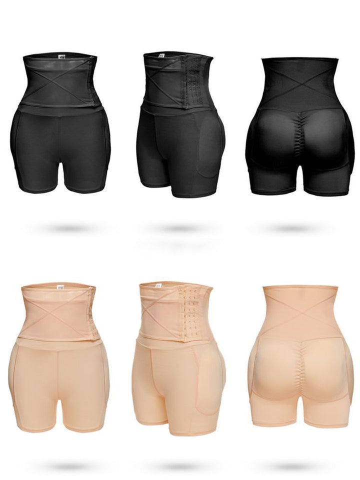 Padded Hip And Butt Lifter Waist Trainer Tummy Control Shorts