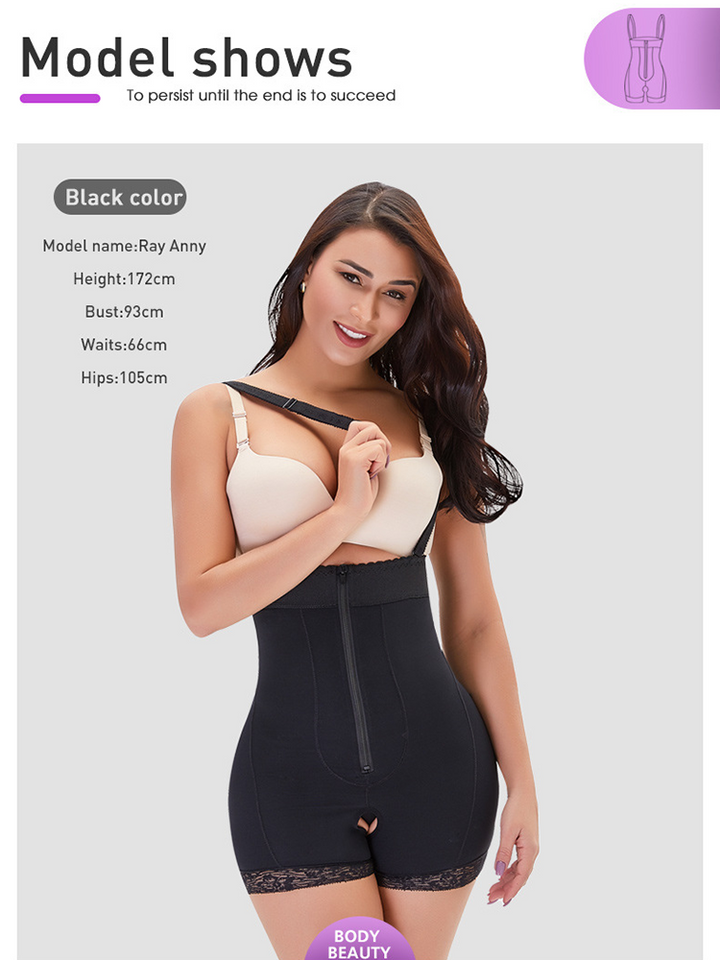 Ultra High Waist Removable Straps Tummy Control Body Shaper