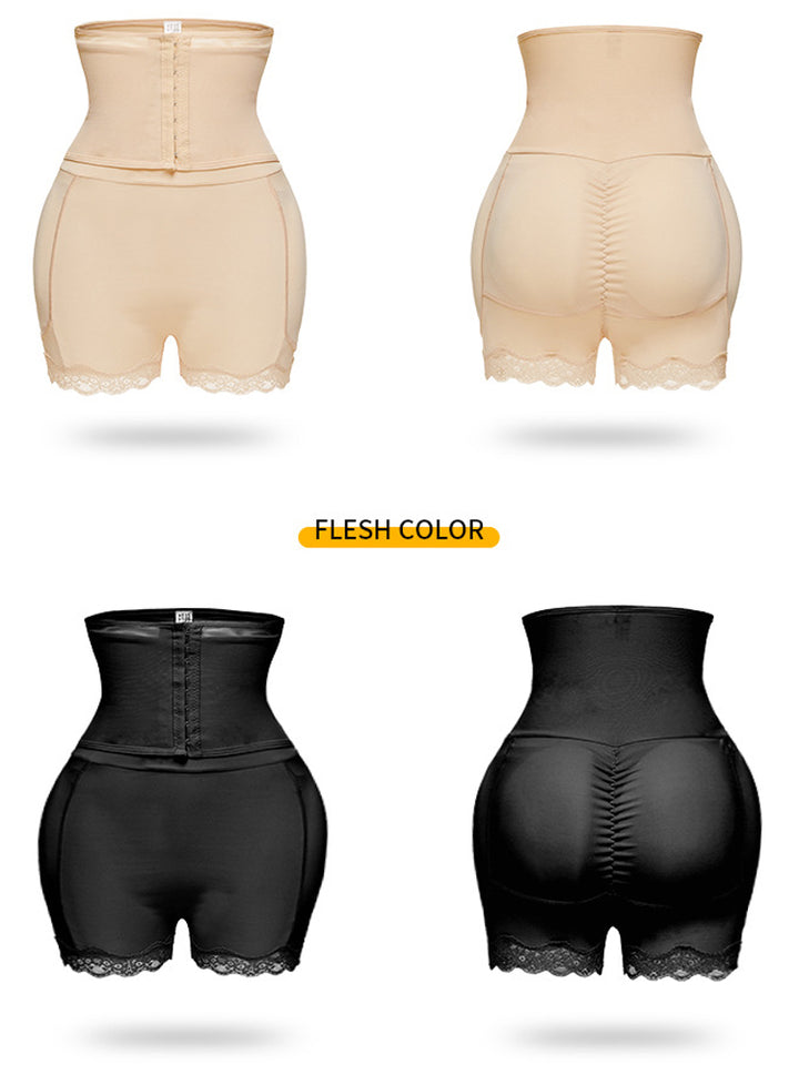 Plus Size Tummy Control Front Closure Hip& Butt Lifting Shorts