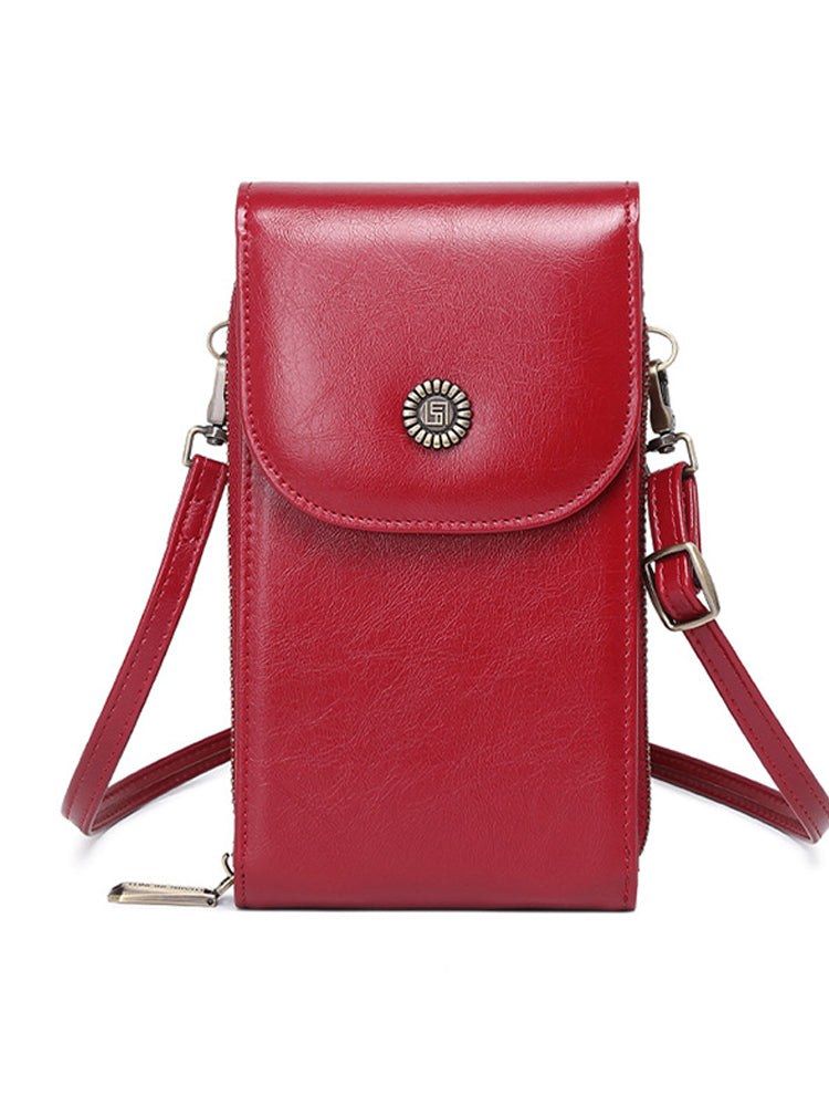 Women's PU Leather RFID Flap Wallet Clutch Organizer