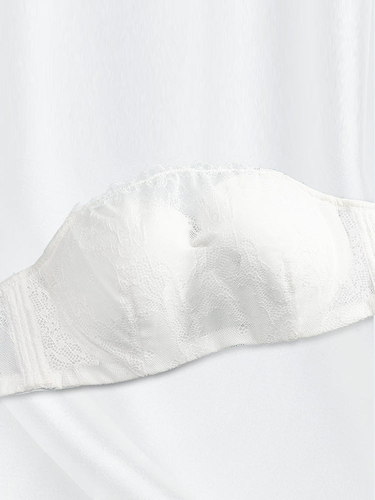 Lace Soft  Strapless Minimizer Bras with Convertible Straps